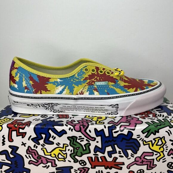 Vans X Aries‎ OG Authentic LX Shoes Weed Muted VN0A4BV9 Size 7.5M/9W NEW main image 9